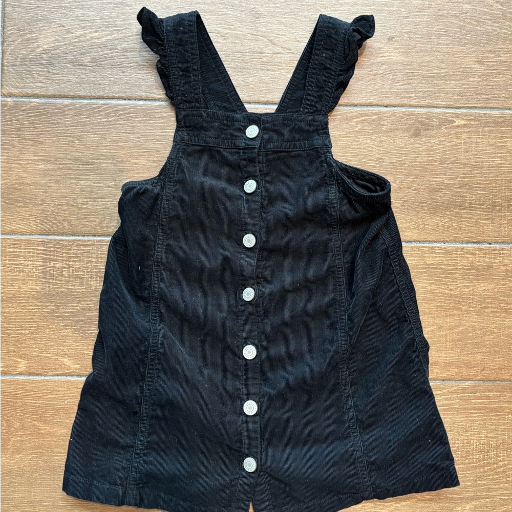 GAP Black Corduroy Jumper Dress
